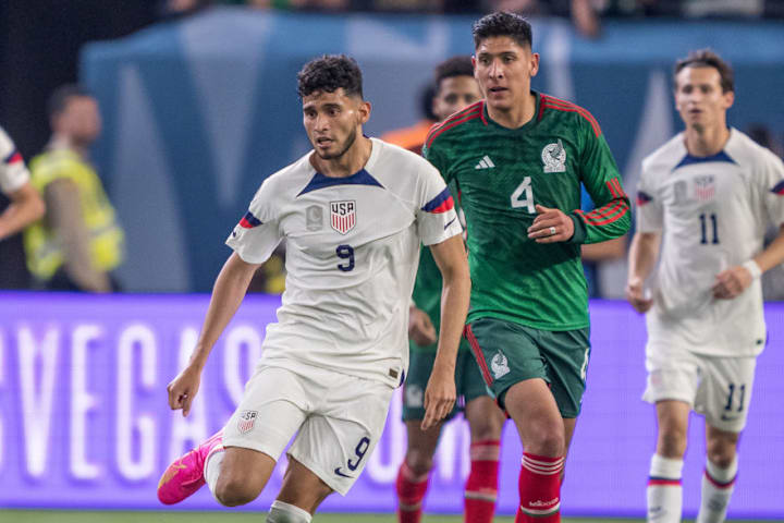 ริคาร์โด เปปี้ สำหรับทีมชาติสหรัฐอเมริกา เจอ เม็กซิโก