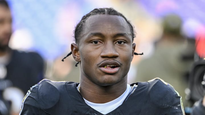 Oct 26, 2025; Baltimore, Maryland, USA; Baltimore Ravens wide receiver Zay Flowers (4) on the field after the game against the Chicago Bears at M&T Bank Stadium. Mandatory Credit: Tommy Gilligan-Imagn Images Oct 26, 2025; Baltimore, Maryland, USA; Baltimore Ravens wide receiver Zay Flowers (4) on the field after the game against the Chicago Bears at M&T Bank Stadium. Mandatory Credit: Tommy Gilligan-Imagn Images