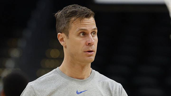 Mar 26, 2026; Washington, DC, USA; Duke Blue Devils head coach Jon Scheyer stands on the court during a practice session ahead of the east regional of the men's 2026 NCAA Tournament at Capital One Arena. Mandatory Credit: Geoff Burke-Imagn Images Mar 26, 2026; Washington, DC, USA; Duke Blue Devils head coach Jon Scheyer stands on the court during a practice session ahead of the east regional of the men's 2026 NCAA Tournament at Capital One Arena. Mandatory Credit: Geoff Burke-Imagn Images