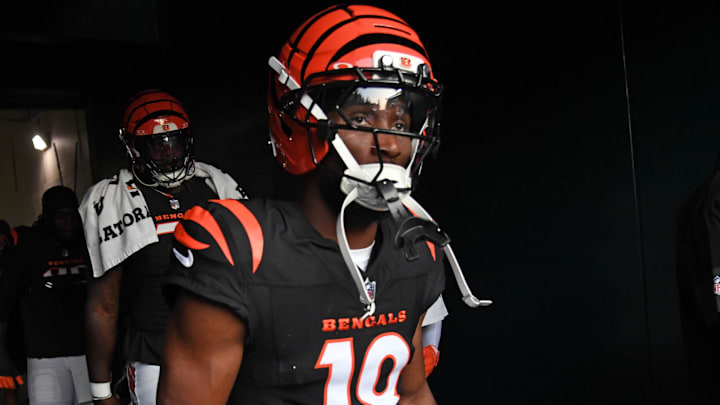 Aug 7, 2025; Philadelphia, Pennsylvania, USA; Cincinnati Bengals wide receiver Isaiah Williams (18) in the tunnel against the Philadelphia Eagles at Lincoln Financial Field. Mandatory Credit: Eric Hartline-Imagn Images Aug 7, 2025; Philadelphia, Pennsylvania, USA; Cincinnati Bengals wide receiver Isaiah Williams (18) in the tunnel against the Philadelphia Eagles at Lincoln Financial Field. Mandatory Credit: Eric Hartline-Imagn Images