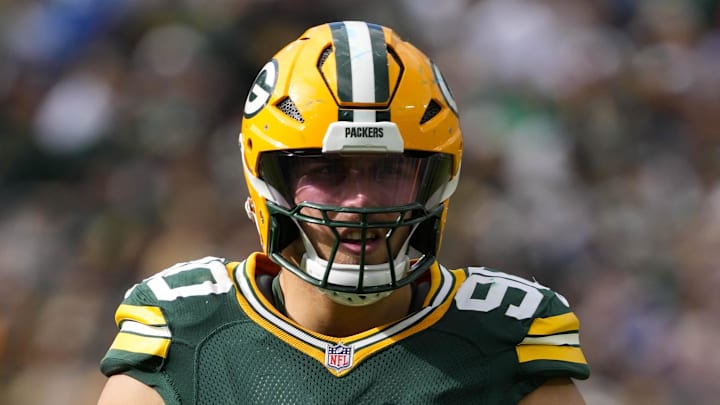 Green Bay Packers defensive lineman Lukas Van Ness