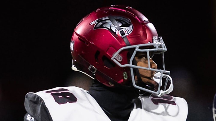 St. Joseph's Prep wide receiver Jett Harrison, son of NFL Hall of Famer Marvin Harrison and brother of former Ohio State receiver and current Arizona Cardinals star Marvin Harrison Jr., caught four touchdown passes in a breakout game against No. 4 St. Frances Academy on Saturday in Philadelphia.