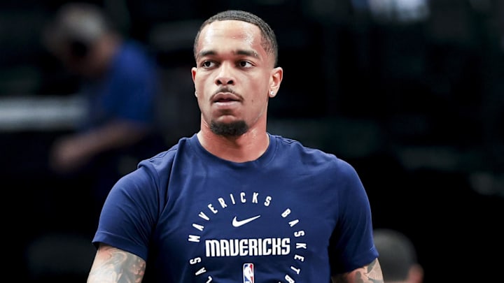 Mar 1, 2025; Dallas, Texas, USA; Dallas Mavericks forward P.J. Washington (25) warms up before the game against the Milwaukee Bucks at American Airlines Center. Mandatory Credit: Kevin Jairaj-Imagn Images Mar 1, 2025; Dallas, Texas, USA; Dallas Mavericks forward P.J. Washington (25) warms up before the game against the Milwaukee Bucks at American Airlines Center. Mandatory Credit: Kevin Jairaj-Imagn Images