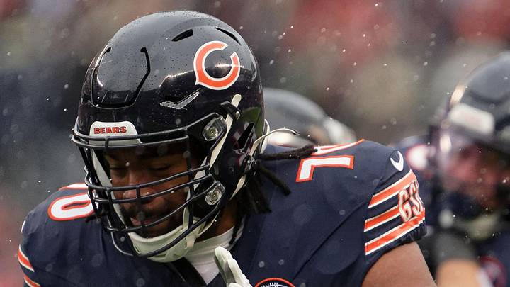 Chicago Bears offensive lineman Braxton Jones