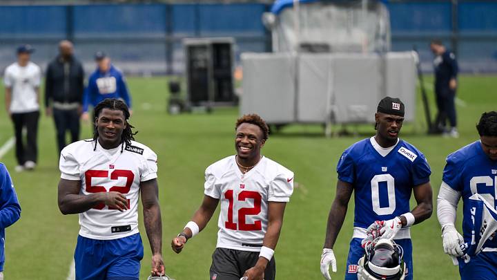New York Giants - rookies Arvell Reese, Colton Hood, Malachi Fields and Francis Mauigoa 