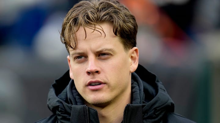 Cincinnati Bengals quarterback Joe Burrow (9) takes the field before his teammates face the Indianapolis Colts and the Cincinnati Bengals, Sunday, Dec. 10, 2023, at Paycor Stadium in Cincinnati.