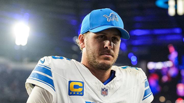Detroit Lions quarterback Jared Goff (16) walk off the field after 41-31 loss to Buffalo Bills at Highmark Stadium in Orchard Park, NY, on Thursday, Sept. 17, 2026. Detroit Lions quarterback Jared Goff (16) walk off the field after 41-31 loss to Buffalo Bills at Highmark Stadium in Orchard Park, NY, on Thursday, Sept. 17, 2026.