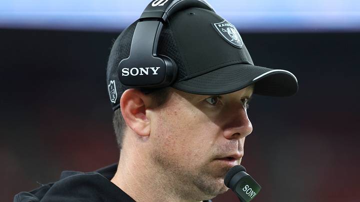 Aug 20, 2026; Houston, Texas, USA; Las Vegas Raiders head coach Klint Kubiak walks on the sideline during the fourth quarter against the Houston Texans at Reliant Stadium. Mandatory Credit: Troy Taormina-Imagn Images Aug 20, 2026; Houston, Texas, USA; Las Vegas Raiders head coach Klint Kubiak walks on the sideline during the fourth quarter against the Houston Texans at Reliant Stadium. Mandatory Credit: Troy Taormina-Imagn Images