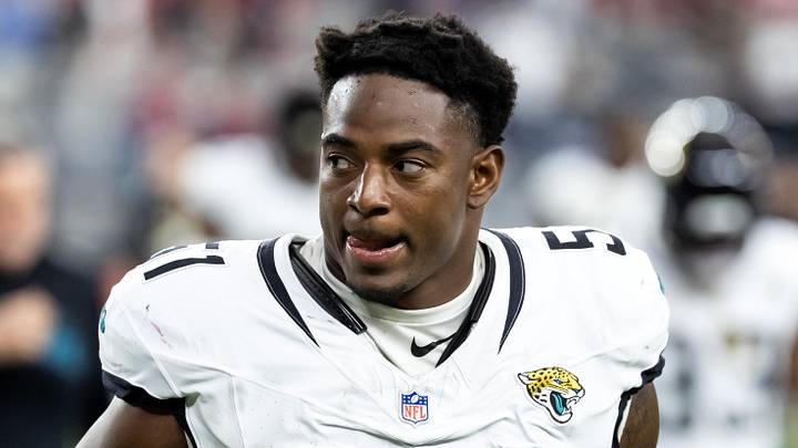 Nov 23, 2025; Glendale, Arizona, USA; Jacksonville Jaguars linebacker Ventrell Miller (51) against the Arizona Cardinals at State Farm Stadium. 