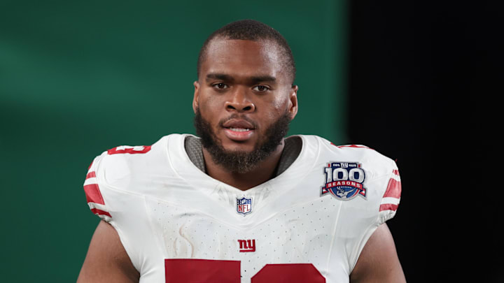 New York Giants offensive lineman Evan Neal 