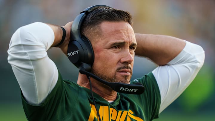 Green Bay Packers head coach Matt LaFleur Green Bay Packers head coach Matt LaFleur