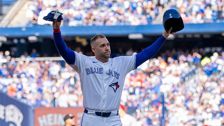 Toronto Blue Jays designated hitter George Springer. Credit: Kevin Sousa-Imagn Images Toronto Blue Jays designated hitter George Springer. Credit: Kevin Sousa-Imagn Images