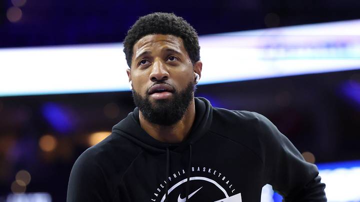 Former Philadelphia 76ers forward Paul George (8).