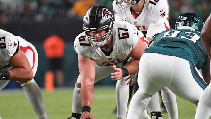 Atlanta Falcons center Drew Dalman has missed the past eight games due to an ankle injury but is expected to play Sunday. Atlanta Falcons center Drew Dalman has missed the past eight games due to an ankle injury but is expected to play Sunday.