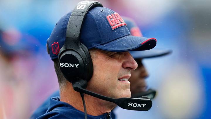 New York Giants head coach John Harbaugh
