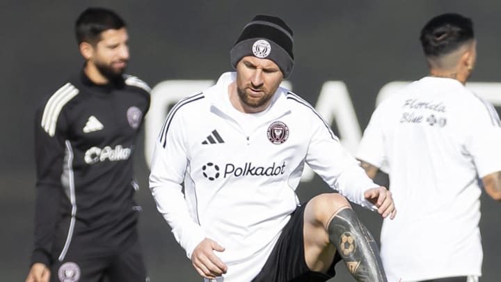 Lionel Messi (middle) should be in line to play a significant part against Club America.