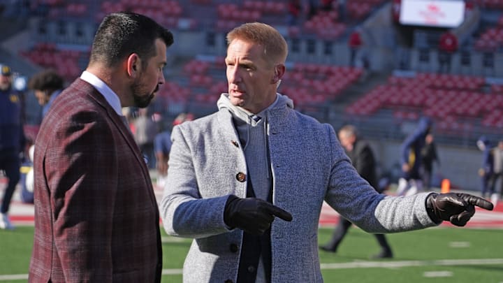 College football analyst Joel Klatt (right) compared Florida quarterback DJ Lagway's five-interception performance against LSU to Oprah's infamous car giveaway moment. College football analyst Joel Klatt (right) compared Florida quarterback DJ Lagway's five-interception performance against LSU to Oprah's infamous car giveaway moment.