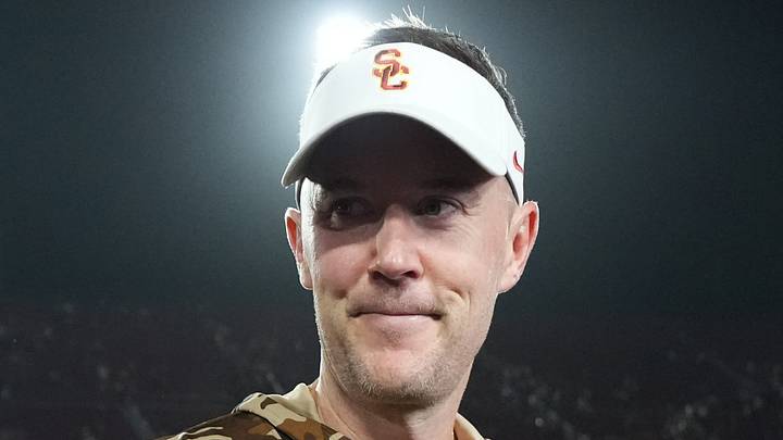 Sep 12, 2026; Los Angeles, California, USA; Southern California Trojans head coach Lincoln Riley reacts after the game against the Louisiana Ragin' Cajuns atUnited Airlines Field at Los Angeles Memorial Coliseum. Sep 12, 2026; Los Angeles, California, USA; Southern California Trojans head coach Lincoln Riley reacts after the game against the Louisiana Ragin' Cajuns atUnited Airlines Field at Los Angeles Memorial Coliseum.