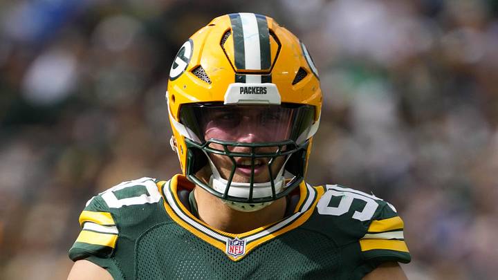 Green Bay Packers defensive lineman Lukas Van Ness