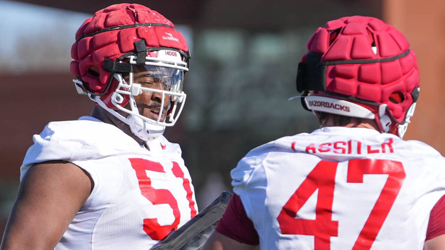 Hunter Redlynch Razorbacks Didn't Take Long for New Razorbacks' Lineman to Know His Role