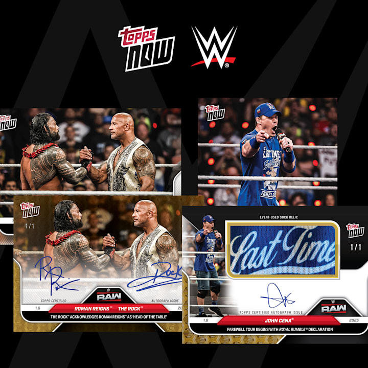 WWE Topps Now Has Arrived Featuring Autographs and Relics