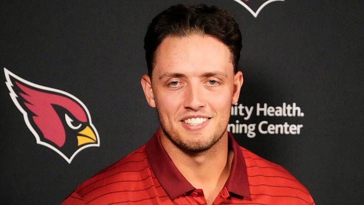 Arizona Cardinals rookie quarterback Carson Beck during a news conference on May 7, 2026, at the Arizona Cardinals training facility in Tempe. Arizona Cardinals rookie quarterback Carson Beck during a news conference on May 7, 2026, at the Arizona Cardinals training facility in Tempe.