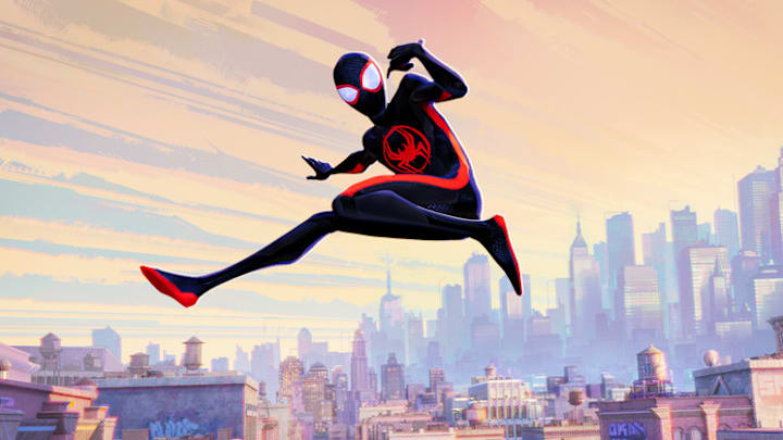 Miles Morales as Spider-Man (Shameik Moore) in Columbia Pictures and Sony Pictures Animations SPIDER-MAN: ACROSS THE SPIDER-VERSE.