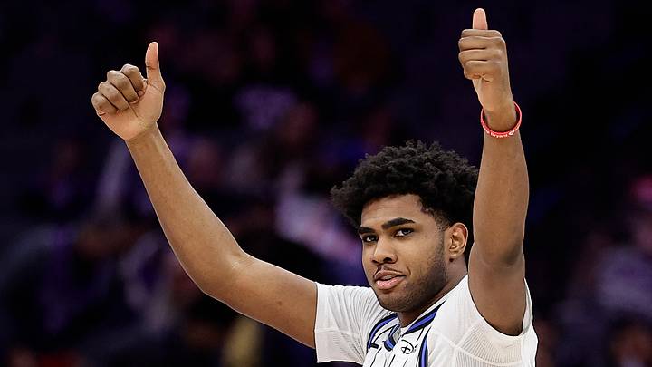 Feb 19, 2026; Sacramento, California, USA; Orlando Magic guard Jase Richardson (11) gestures to teammates on the bench during the fourth quarter against the Sacramento Kings at Golden 1 Center. Mandatory Credit: Kelley L Cox-Imagn Images Feb 19, 2026; Sacramento, California, USA; Orlando Magic guard Jase Richardson (11) gestures to teammates on the bench during the fourth quarter against the Sacramento Kings at Golden 1 Center. Mandatory Credit: Kelley L Cox-Imagn Images