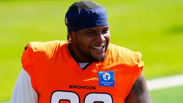 Denver Broncos defensive tackle Tyler Onyedim Denver Broncos defensive tackle Tyler Onyedim