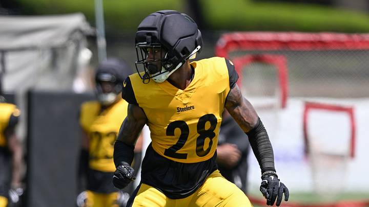 Aug 03, 2026; Latrobe, PA, USA; Pittsburgh Steelers safety Robert Spears-Jennings (28) participates in a practice session at Training camp at Saint Vincent College. Mandatory Credit: Barry Reeger-Imagn Images Aug 03, 2026; Latrobe, PA, USA; Pittsburgh Steelers safety Robert Spears-Jennings (28) participates in a practice session at Training camp at Saint Vincent College. Mandatory Credit: Barry Reeger-Imagn Images