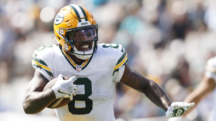 Green Bay Packers running back Josh Jacobs will face a weak Chicago Bears run defense on Sunday.