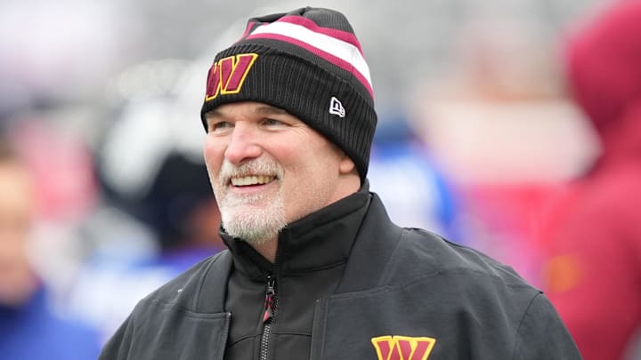 Washington Commanders head coach Dan Quinn Mandatory Credit: Robert Deutsch-Imagn Images