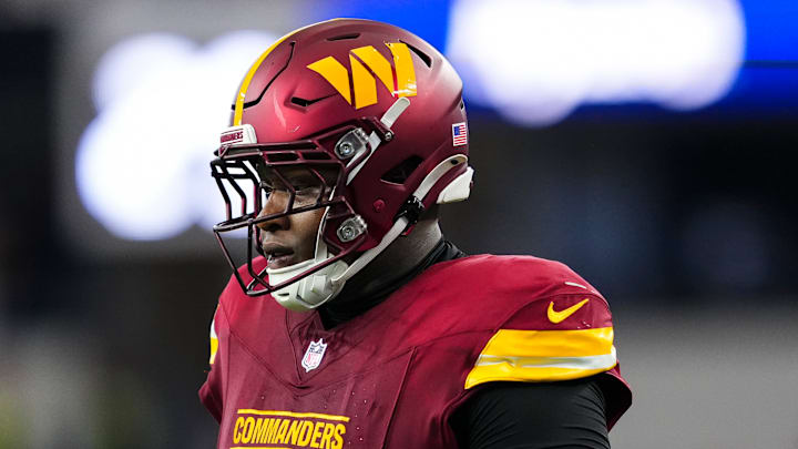 Washington Commanders offensive tackle Laremy Tunsil Washington Commanders offensive tackle Laremy Tunsil