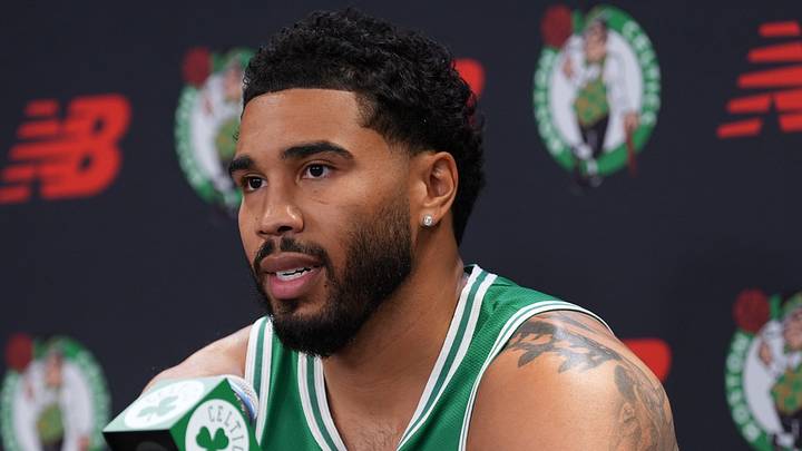 Boston Celtics forward Jayson Tatum (0).