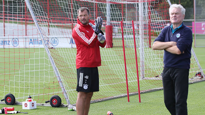 Sepp Maier mit Ex-Torwarttrainer Toni Tapalovic Sepp Maier mit Ex-Torwarttrainer Toni Tapalovic