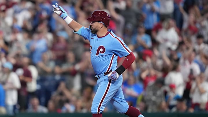 Kyle Schwarber hit four home runs against the Braves Thursday Kyle Schwarber hit four home runs against the Braves Thursday