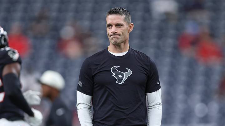 Aug 13, 2026; Houston, Texas, USA;  Houston Texans general manager Nick Caserio watches during practice before the game against the Los Angeles Chargers at Reliant Stadium. Mandatory Credit: Troy Taormina-Imagn Images