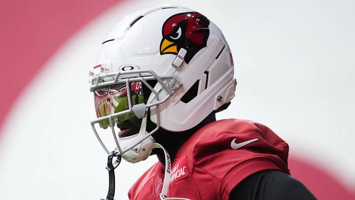 Arizona Cardinals running back Jeremiyah Love practices during training camp at State Farm Stadium in Glendale. Arizona Cardinals running back Jeremiyah Love practices during training camp at State Farm Stadium in Glendale.