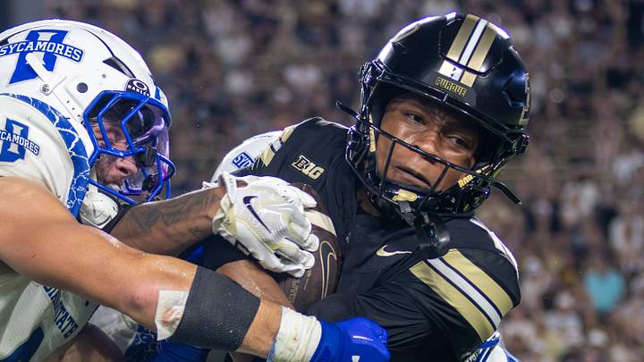 Purdue's Asaad Waseem (19) is taken out of bounds. Purdue's Asaad Waseem (19) is taken out of bounds.
