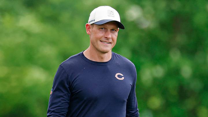 Jun 9, 2026; Lake Forest, IL, USA; Chicago Bears head coach Ben Johnson walks on the field during Chicago Bears Minicamp at Halas Hall. Mandatory Credit: Kamil Krzaczynski-Imagn Images Jun 9, 2026; Lake Forest, IL, USA; Chicago Bears head coach Ben Johnson walks on the field during Chicago Bears Minicamp at Halas Hall. Mandatory Credit: Kamil Krzaczynski-Imagn Images
