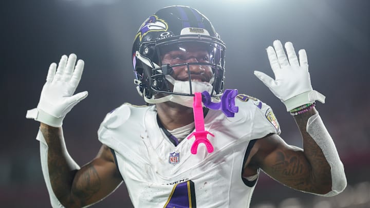 Baltimore Ravens wide receiver Zay Flowers