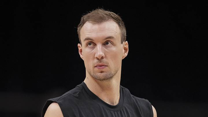 Atlanta Hawks guard Luke Kennard (3) warms up on the court prior to the game against the Minnesota Timberwolves at State Farm Arena on December 31, 2025. Atlanta Hawks guard Luke Kennard (3) warms up on the court prior to the game against the Minnesota Timberwolves at State Farm Arena on December 31, 2025.