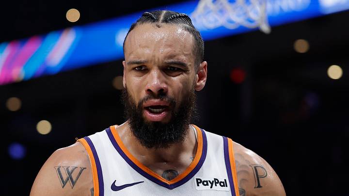Phoenix Suns forward Dillon Brooks (3) reacts after a play against the Oklahoma City Thunder in the second half during game two of the first round of the 2026 NBA Playoffs at Paycom Center on April 22, 2026. Phoenix Suns forward Dillon Brooks (3) reacts after a play against the Oklahoma City Thunder in the second half during game two of the first round of the 2026 NBA Playoffs at Paycom Center on April 22, 2026.