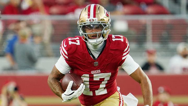 San Francisco 49ers wide receiver Jordan Watkins (17)