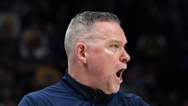 Feb 22, 2025; Denver, Colorado, USA; Denver Nuggets head coach Michael Malone yells from the bench during the first half against the Los Angeles Lakers at Ball Arena. Mandatory Credit: Christopher Hanewinckel-Imagn Images Feb 22, 2025; Denver, Colorado, USA; Denver Nuggets head coach Michael Malone yells from the bench during the first half against the Los Angeles Lakers at Ball Arena. Mandatory Credit: Christopher Hanewinckel-Imagn Images