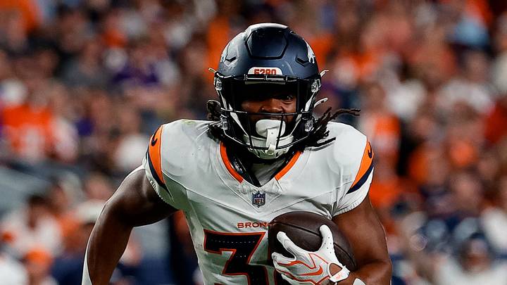 Denver Broncos running back Jaleel McLaughlin