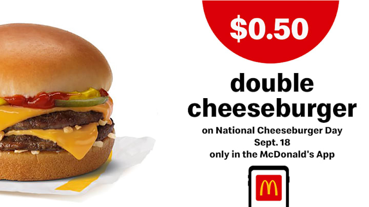 McDonald's National Cheeseburger Day deal