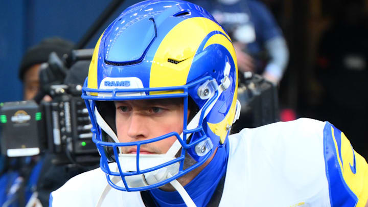  Los Angeles Rams quarterback Matthew Stafford (9). Mandatory Credit: Steven Bisig-Imagn Images