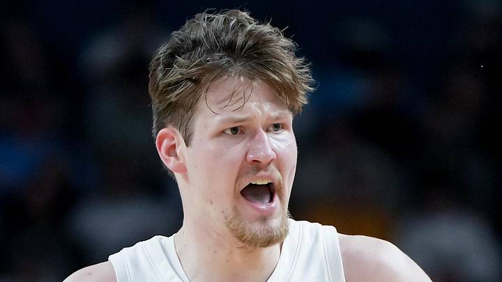 Mar 19, 2026; Greenville, SC, USA; North Carolina Tar Heels center Henri Veesaar (13) celebrates after a play against the VCU Rams in the first half of a first round game of the men's 2026 NCAA Tournament at Bon Secours Wellness Arena. Mandatory Credit: Bob Donnan-Imagn Images Mar 19, 2026; Greenville, SC, USA; North Carolina Tar Heels center Henri Veesaar (13) celebrates after a play against the VCU Rams in the first half of a first round game of the men's 2026 NCAA Tournament at Bon Secours Wellness Arena. Mandatory Credit: Bob Donnan-Imagn Images