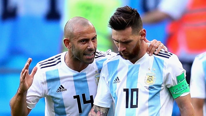 Javier Mascherano und Lionel Messi